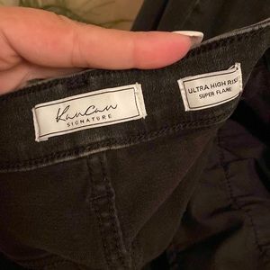 Black wide leg high waisted pants